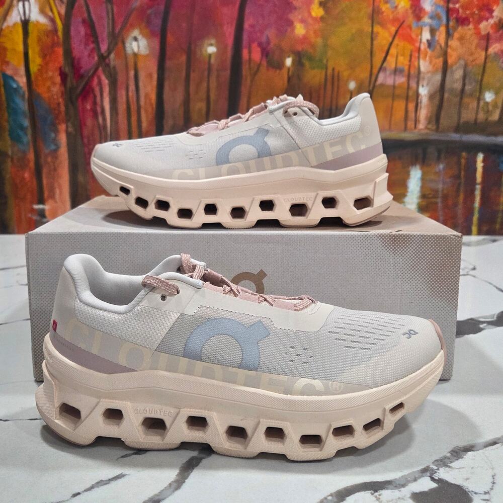 On Cloudmonster Moon Fawn Size 8.5 Women's Running Shoes 61.97785